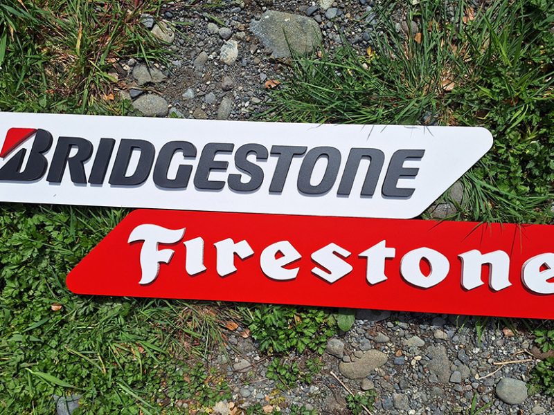 JM Chávez - Bridgestone Firestone — Logo Volumétrico